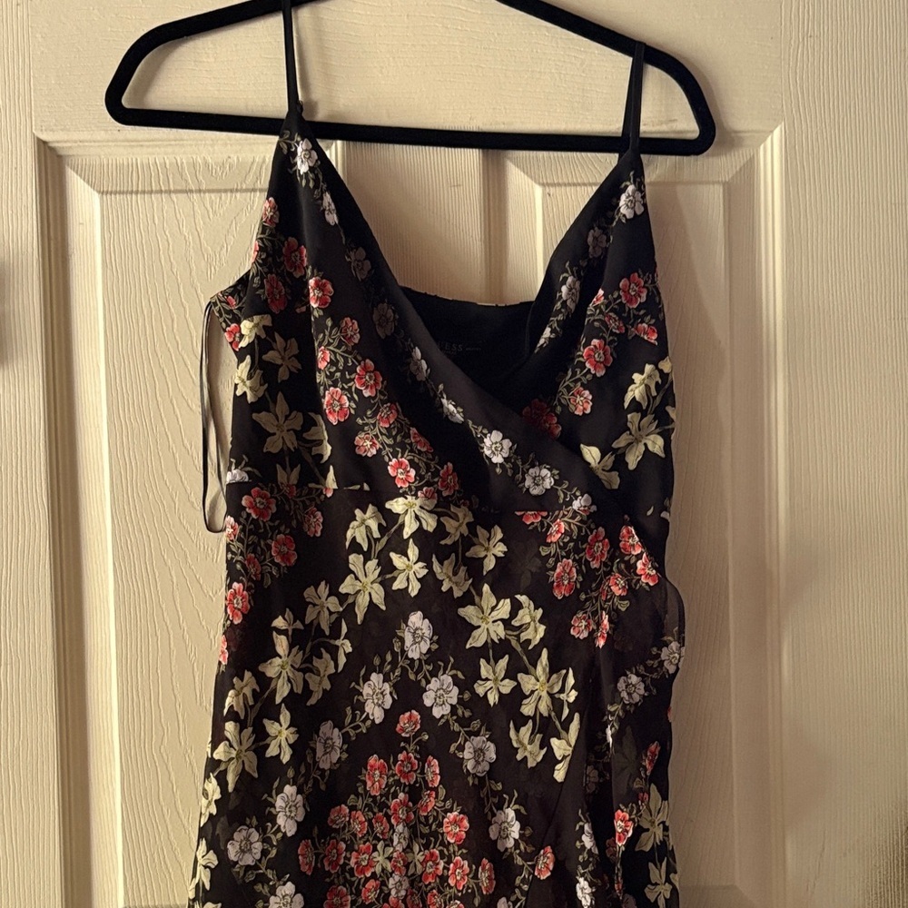 Guess Floral Black Women's Maxi Dress